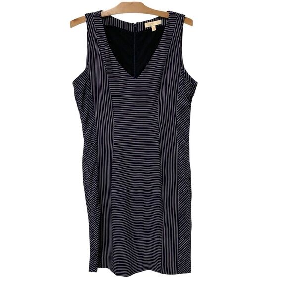 Etcetera | Dress Striped Sleeveless Kne Length Black Business Career- Size 8 - Picture 1 of 9